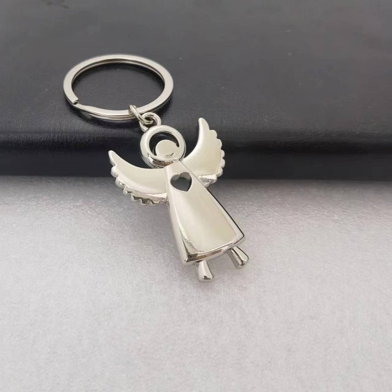 Wholesale 10PCS Zinc Alloy Guardian Angel Metal Keychain
